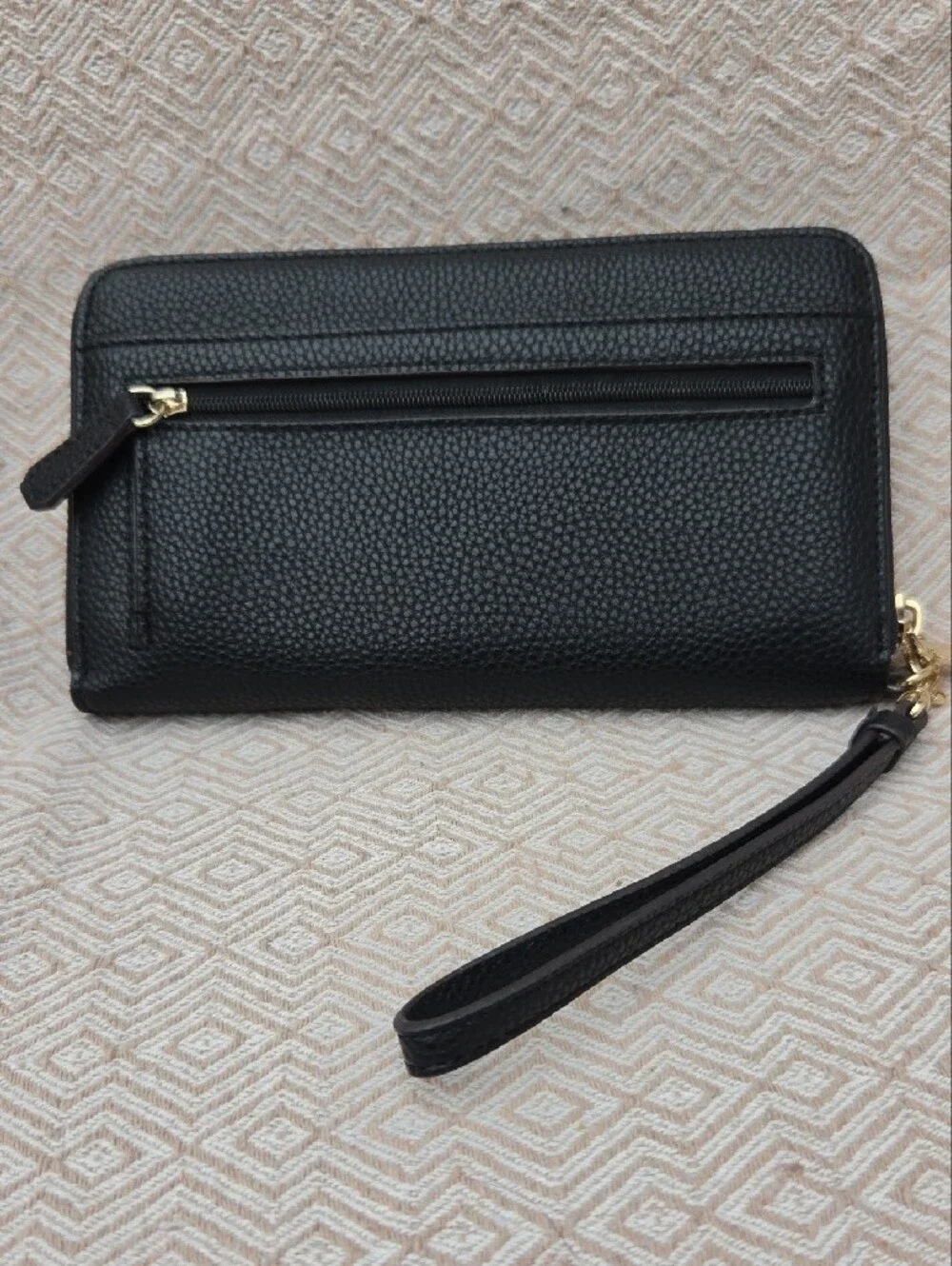 Liz Claiborne Black Wristlet Wallet with Gold Logo